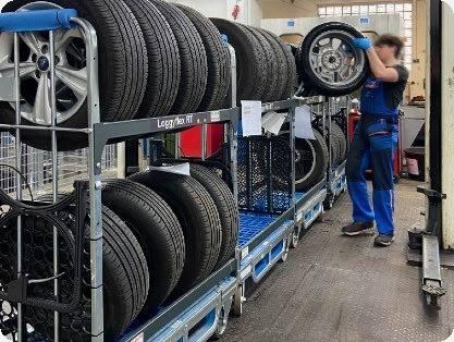 Video-Vorschaubild: Reifenwagen Loggyflex RT 255 – Räder einlagern im Räderlager