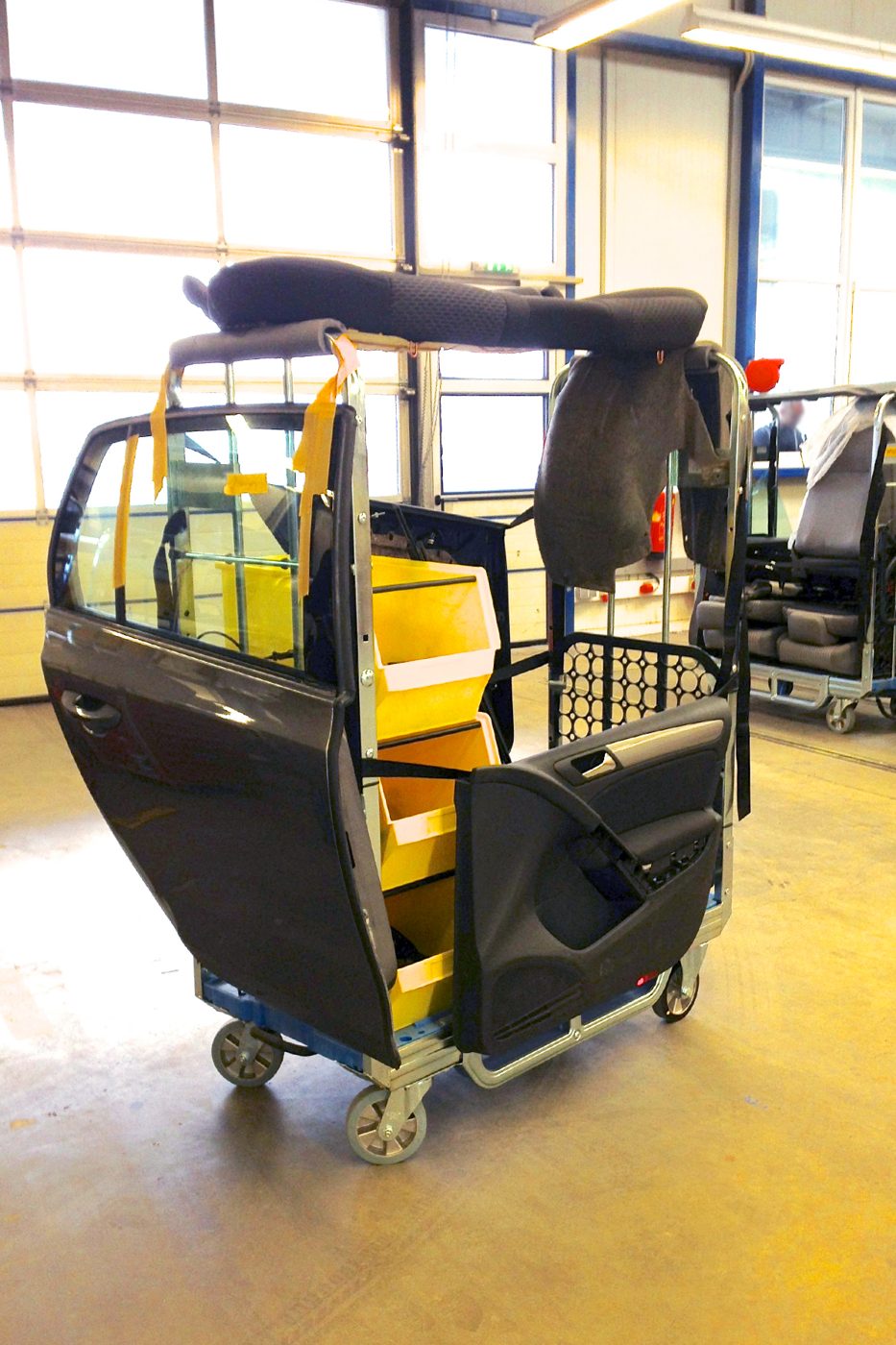 Loggyflex Standard with a vehicle door, trim panels and seat parts
